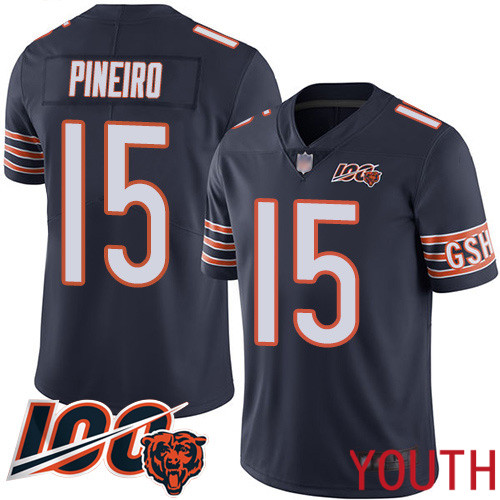 Chicago Bears Limited Navy Blue Youth Eddy Pineiro Home Jersey NFL Football #15 100th Season